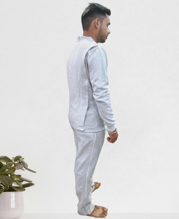 Men's Adaptive Easy Access Fleece Tracksuit Men's Adaptive Easy Access Fleece Tracksuit Side Zip-Pants and Open-Back Sweatshirt - wearly.live