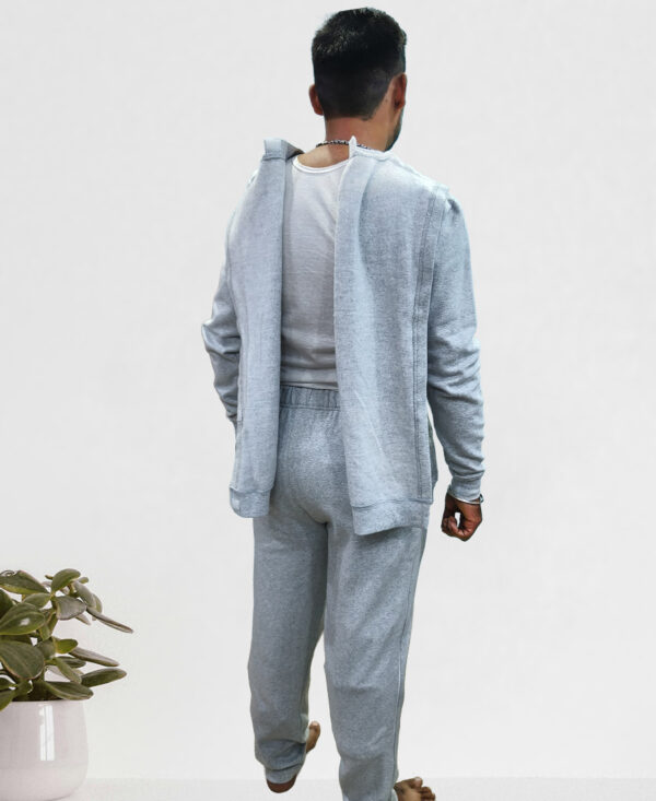 Men's Adaptive Easy Access Fleece Tracksuit Men's Adaptive Easy Access Fleece Tracksuit Side Zip-Pants and Open-Back Sweatshirt - wearly.live
