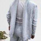 Men's Adaptive Easy Access Fleece Tracksuit Side Zip-Pants and Open-Back Sweatshirt - wearly.live