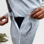 Men's Adaptive Easy Access Fleece Tracksuit Side Zip-Pants and Open-Back Sweatshirt - wearly.live
