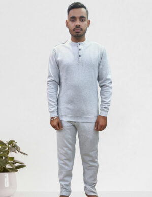 Men's Adaptive Easy Access Fleece Tracksuit Side Zip-Pants and Open-Back Sweatshirt - wearly.live