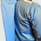 Men’s Open Back Adaptive Shirt with Velcro Closure