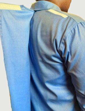 Men’s Open Back Adaptive Shirt with Velcro Closure