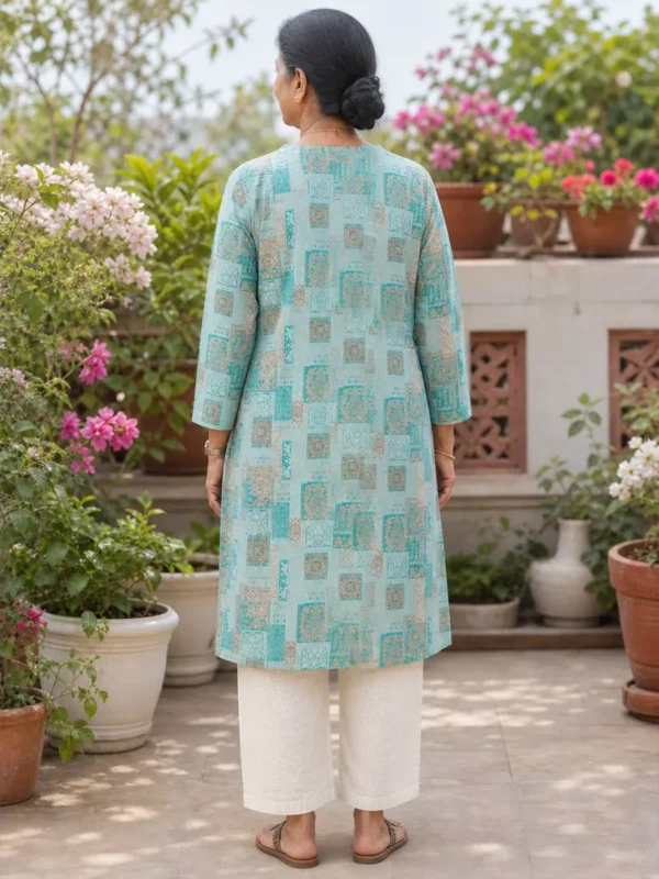 Front Open Adaptive Kurti for Women | Velcro Closure Easy Dressing Wear-01